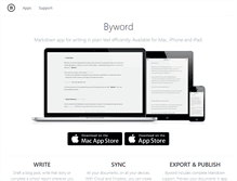 Tablet Screenshot of bywordapp.com